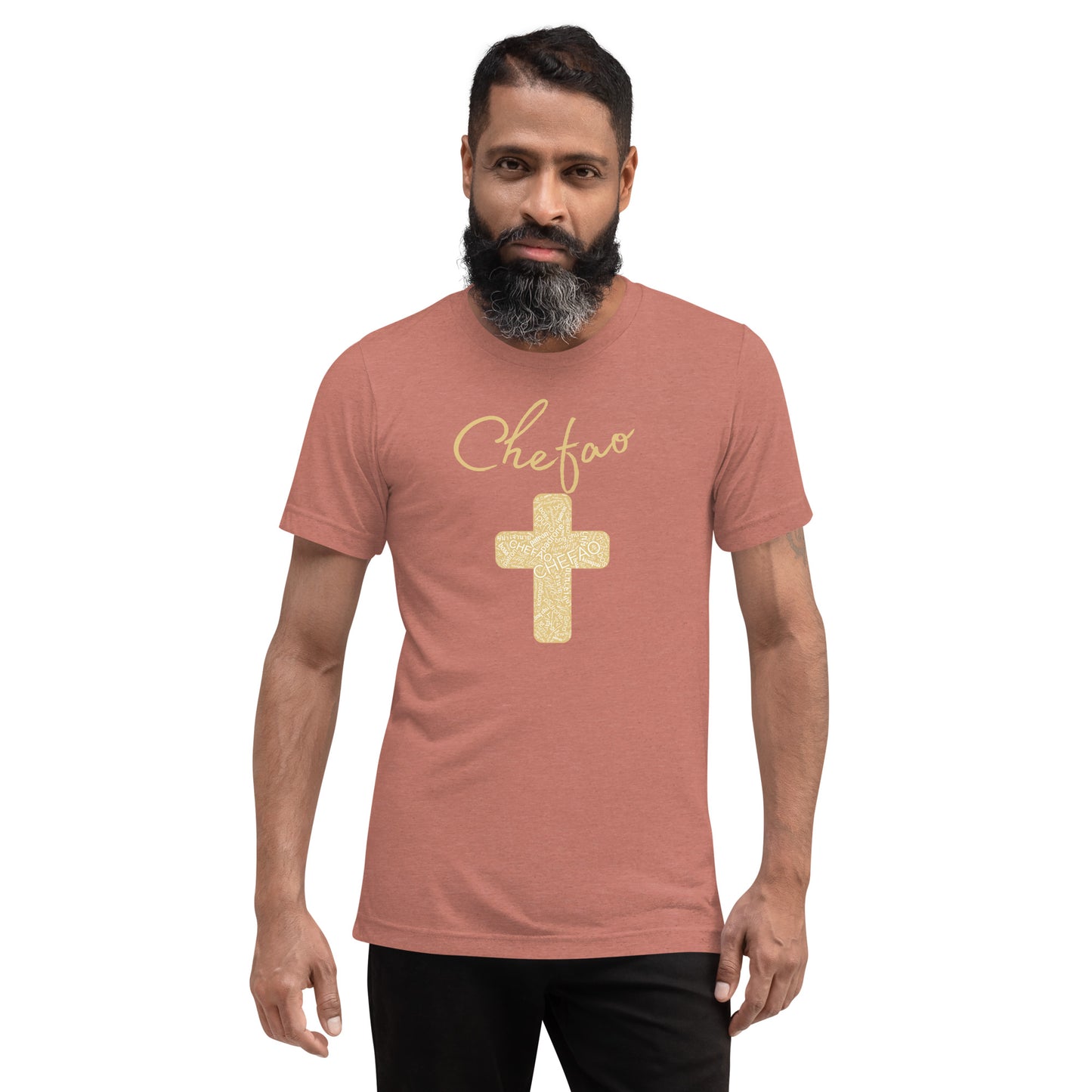 Chefao Cross I Tan, Short sleeve t-shirt