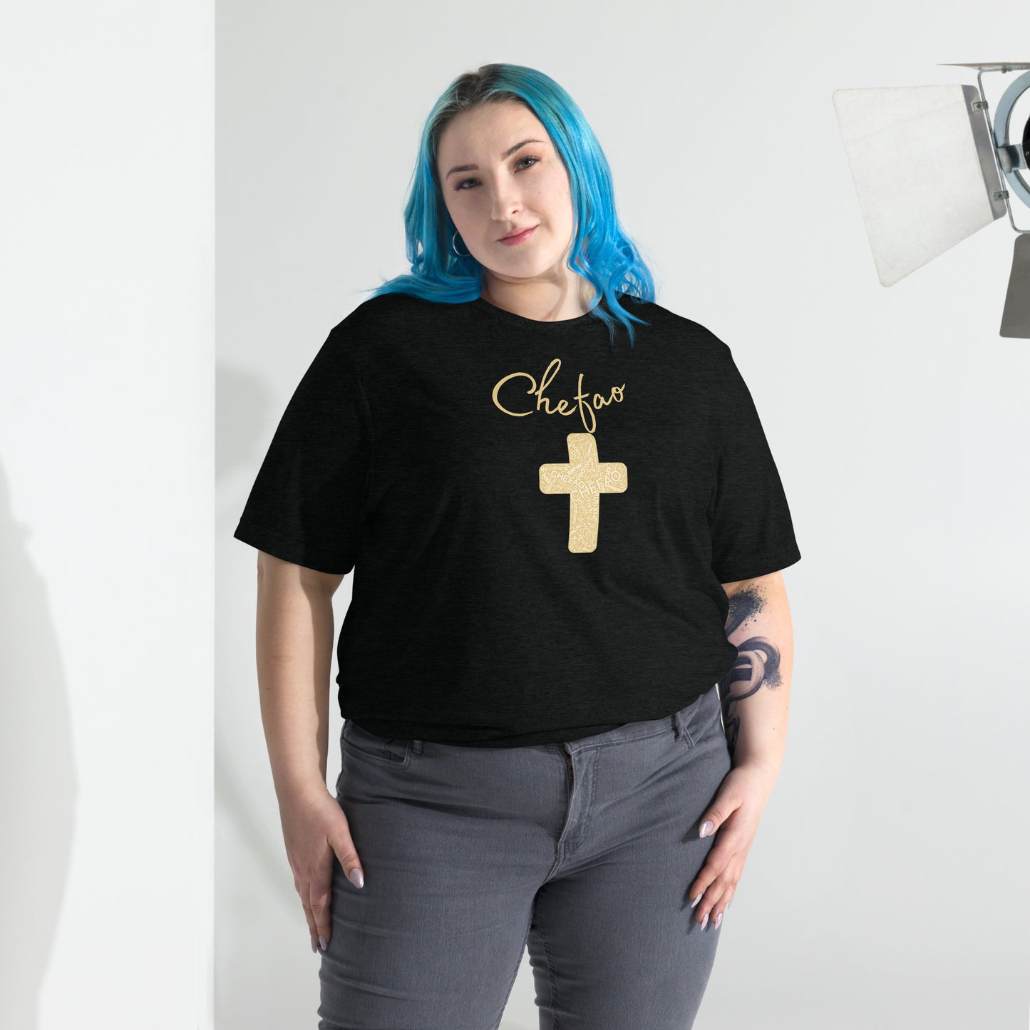 Chefao Cross I Tan, Short sleeve t-shirt