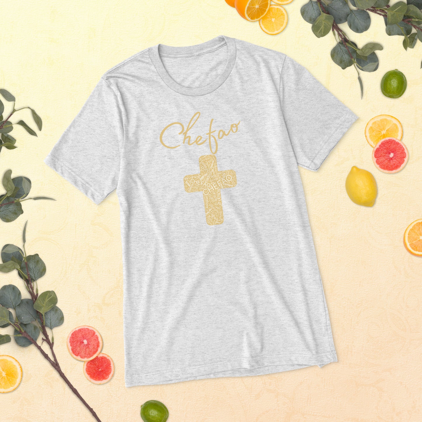 Chefao Cross I Tan, Short sleeve t-shirt