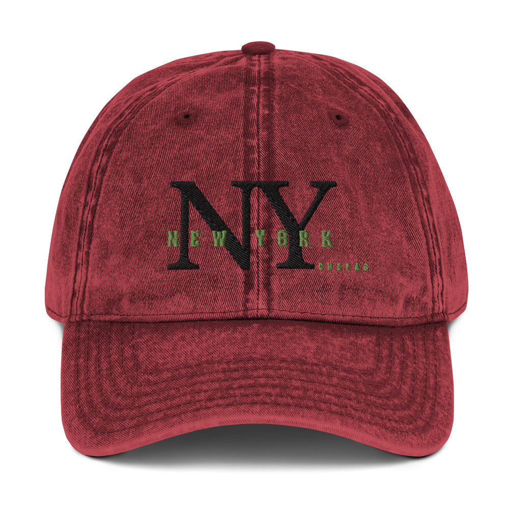 Chefao New York I, Vintage Cotton Twill Cap