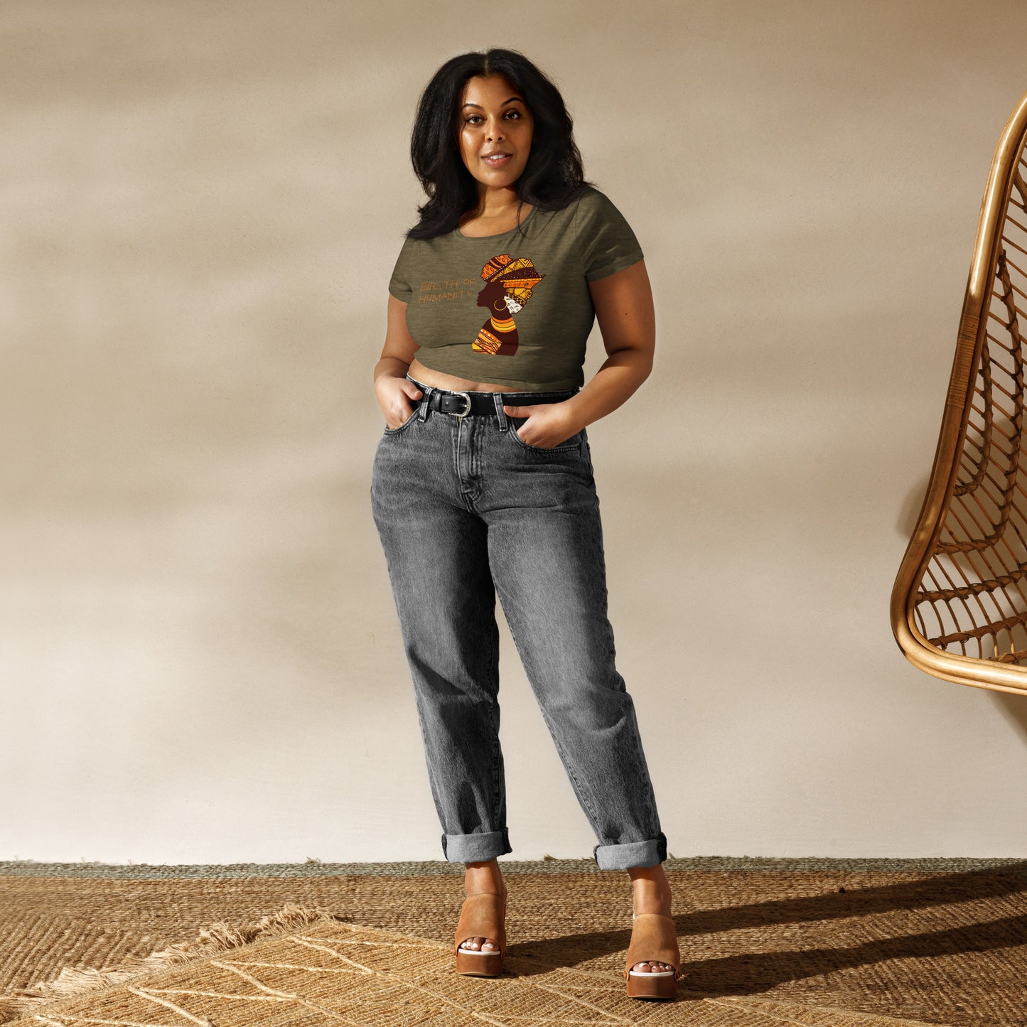 Birth of Humanity™ I, Women’s Crop Tee