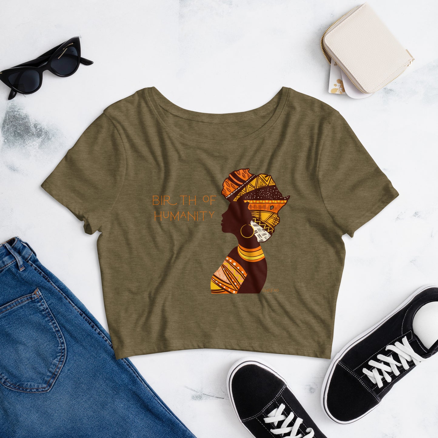 Birth of Humanity™ I, Women’s Crop Tee