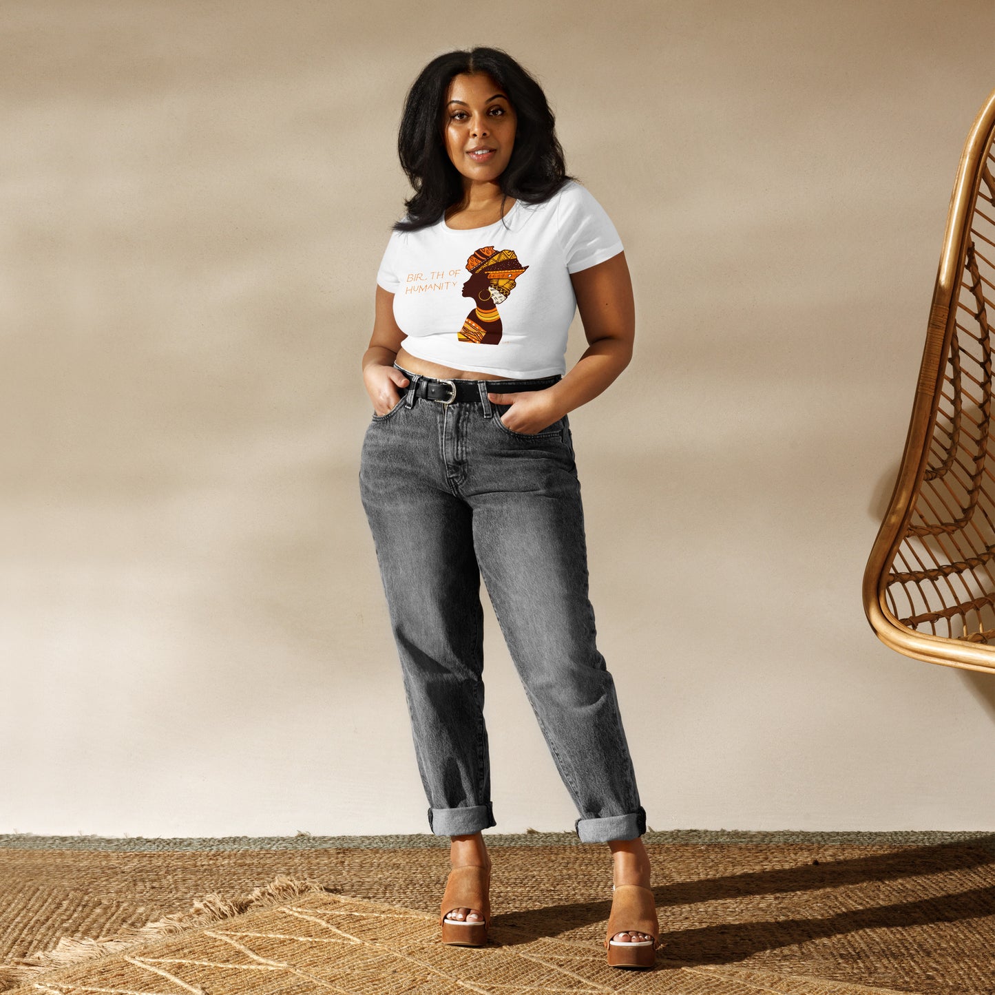 Birth of Humanity™ I, Women’s Crop Tee