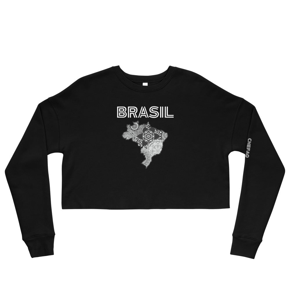 Brasil Mandala I, Crop Sweatshirt