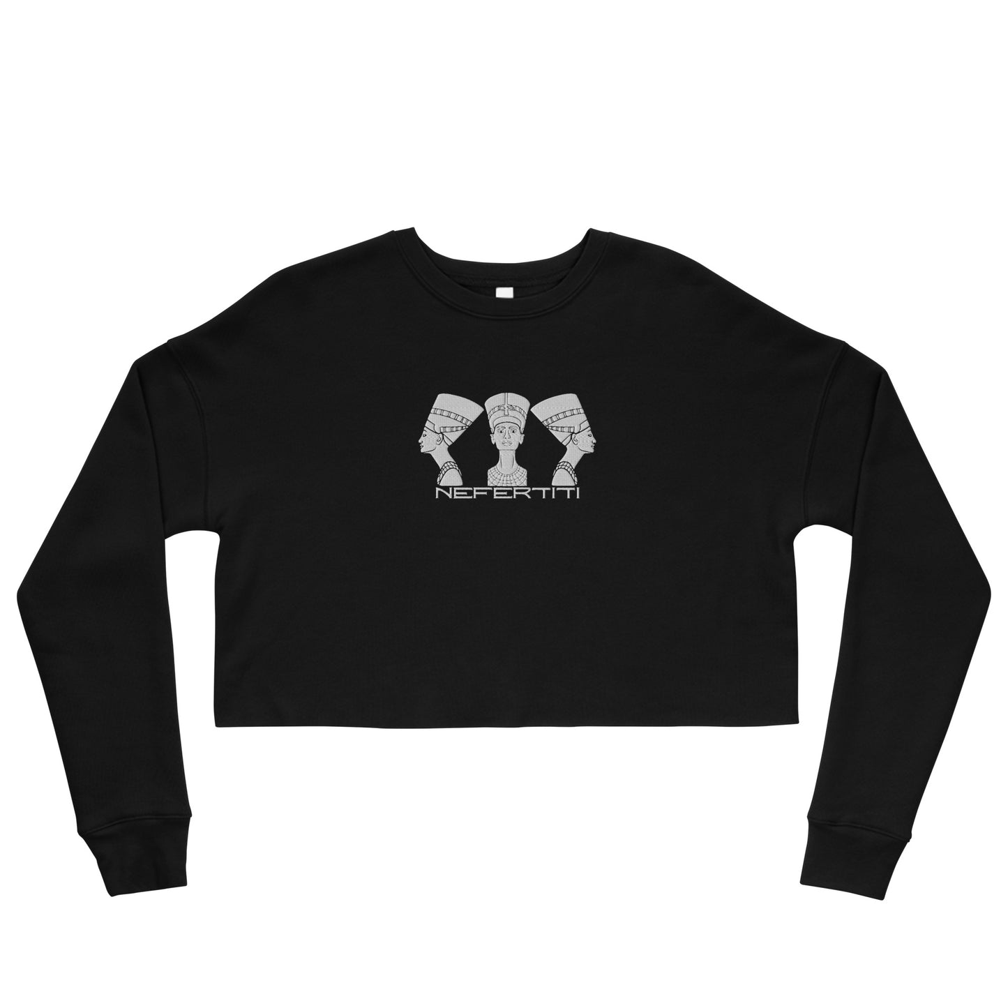 Nefertiti I, Embroidered Crop Sweatshirt