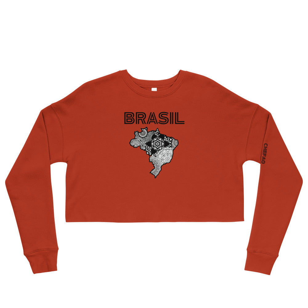 Brasil Mandala I, Crop Sweatshirt
