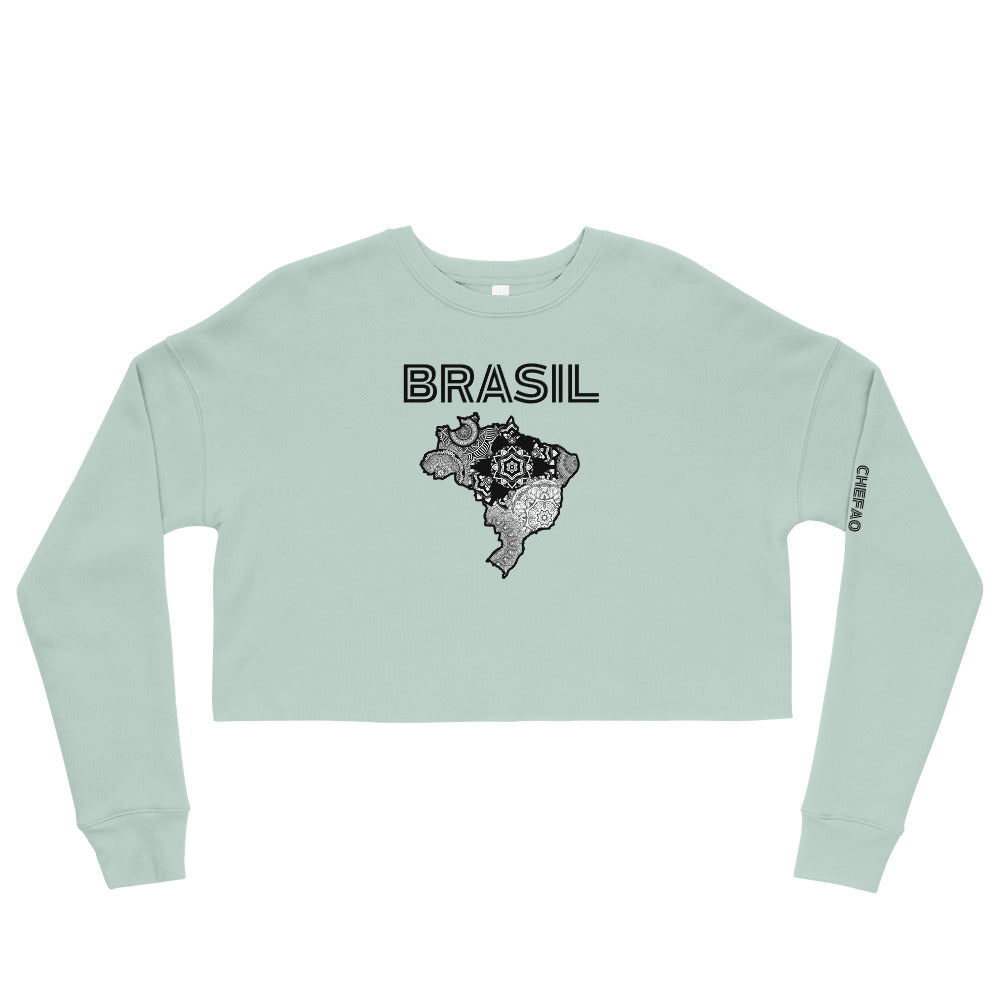 Brasil Mandala I, Crop Sweatshirt