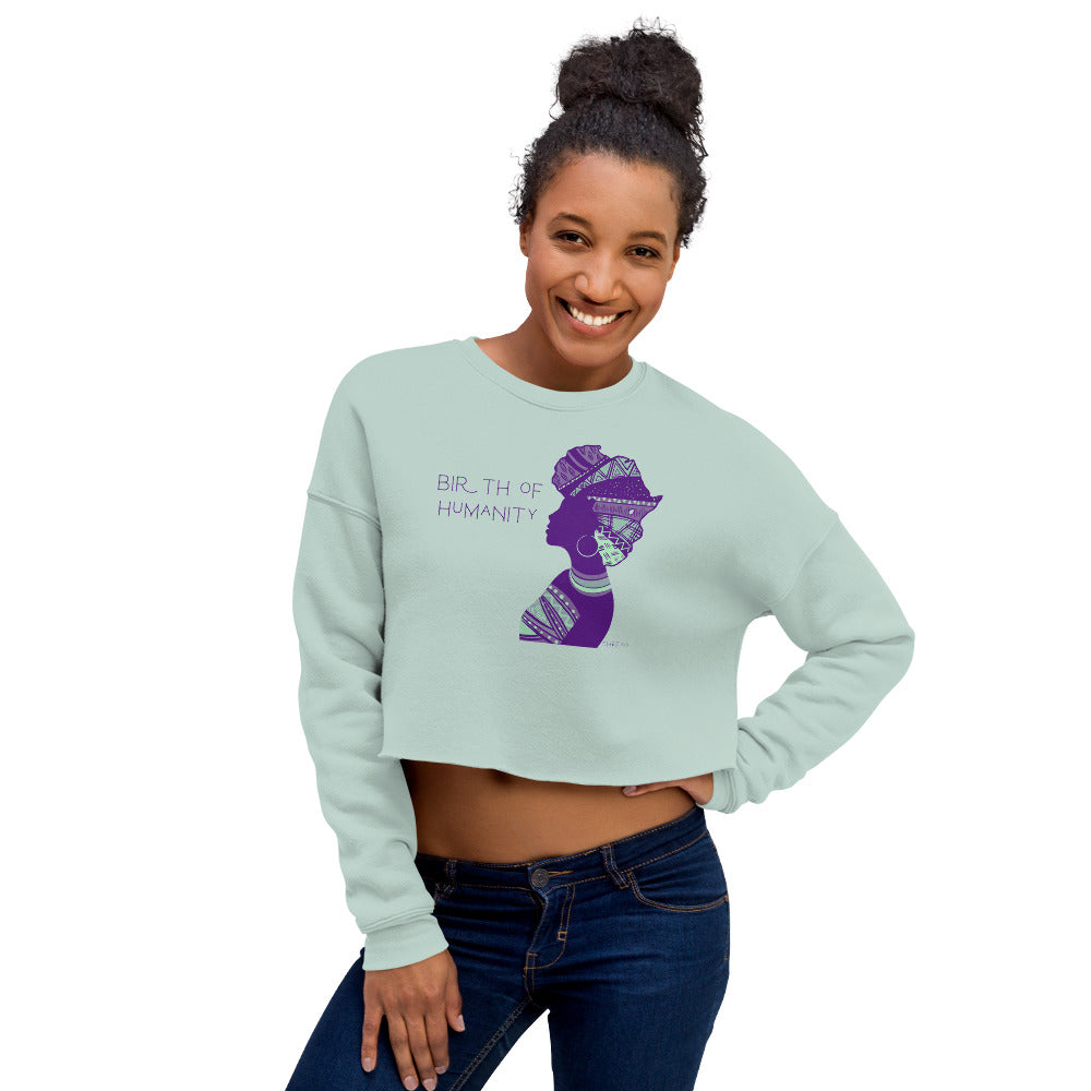 Birth of Humanity™ I, Crop Sweatshirt