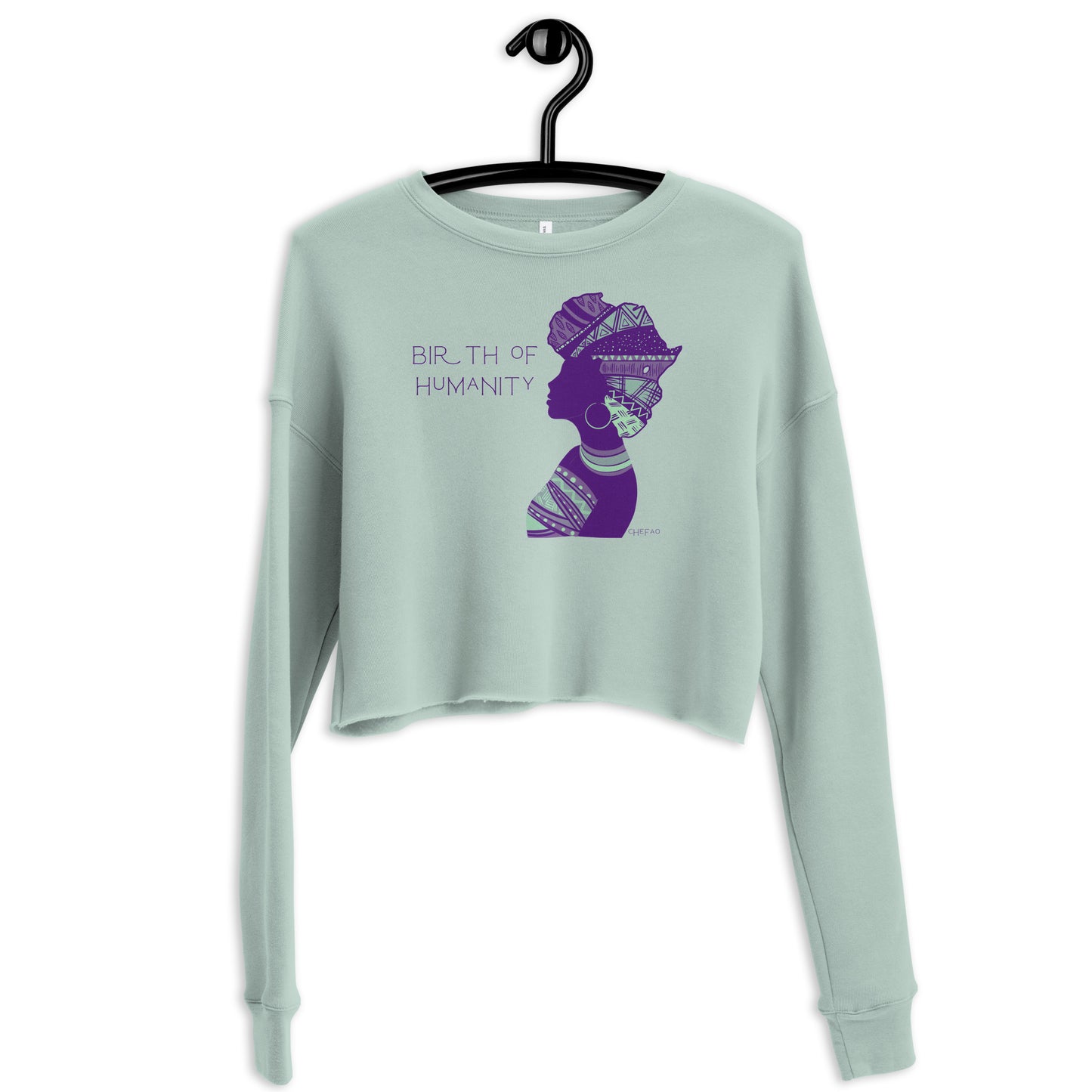 Birth of Humanity™ I, Crop Sweatshirt