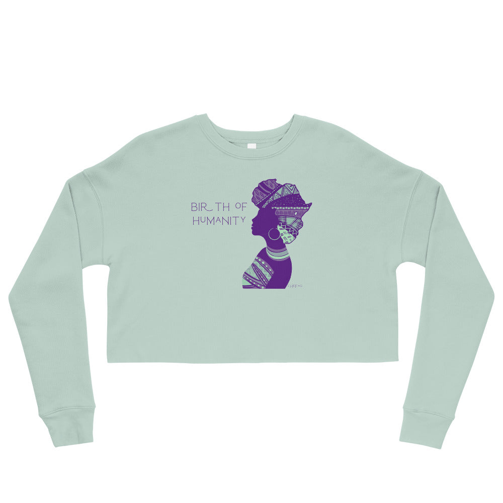 Birth of Humanity™ I, Crop Sweatshirt