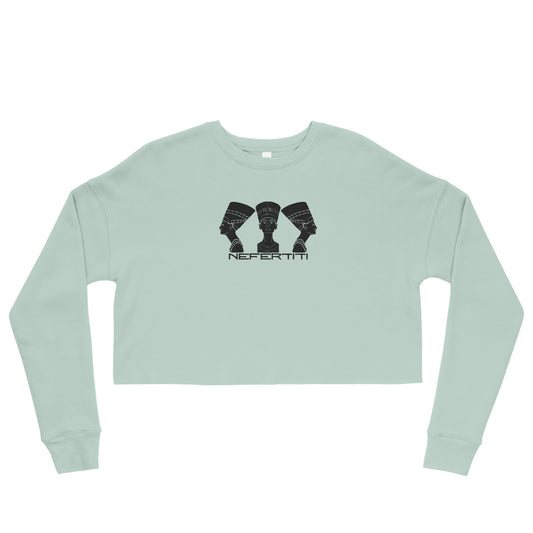 Nefertiti I, Embroidered Crop Sweatshirt