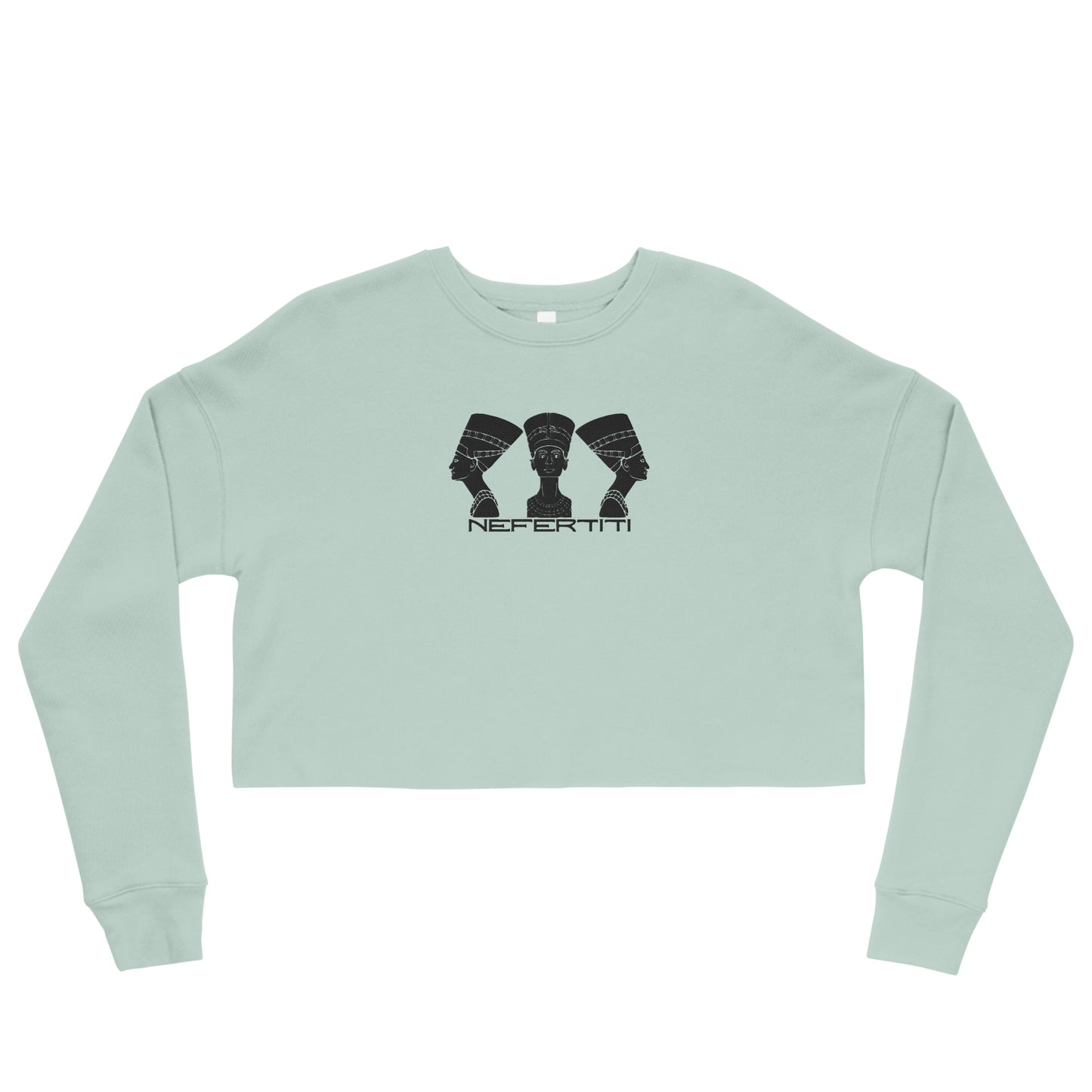 Nefertiti I, Embroidered Crop Sweatshirt