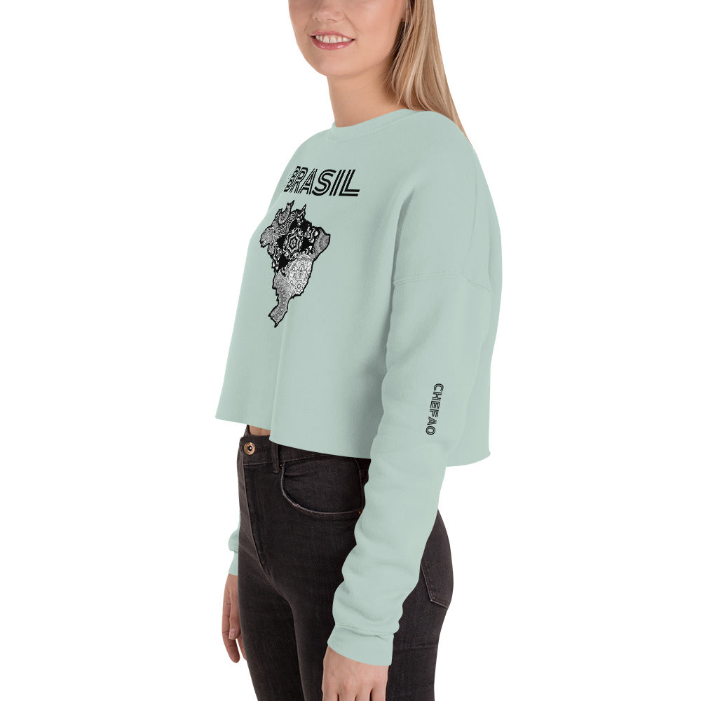 Brasil Mandala I, Crop Sweatshirt