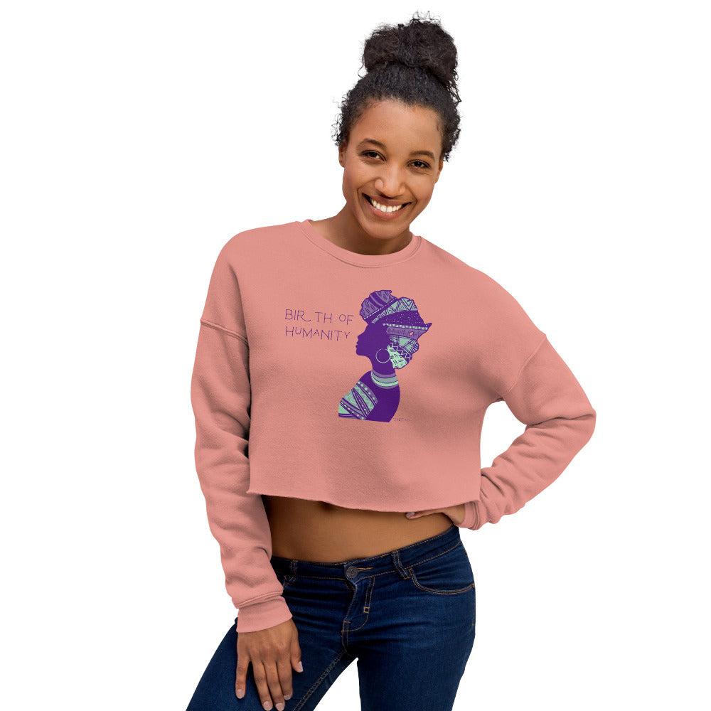 Birth of Humanity™ I, Crop Sweatshirt