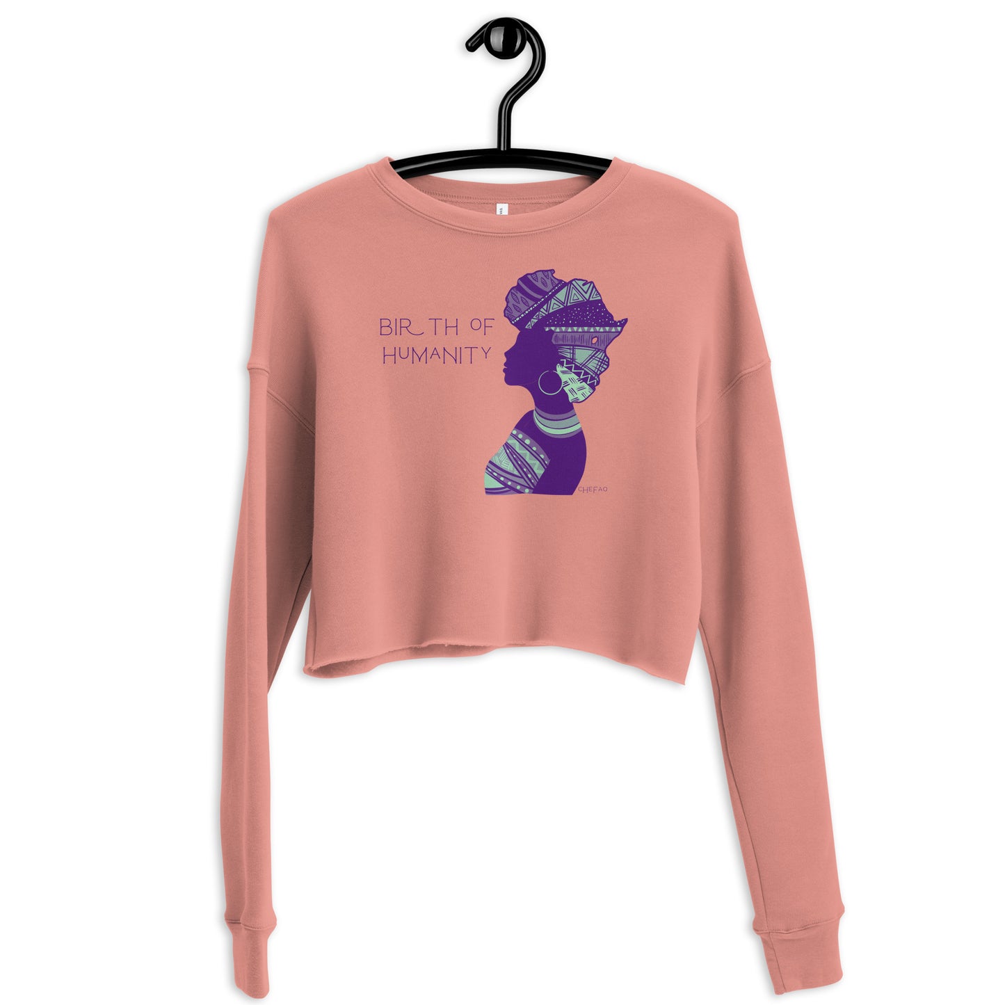 Birth of Humanity™ I, Crop Sweatshirt