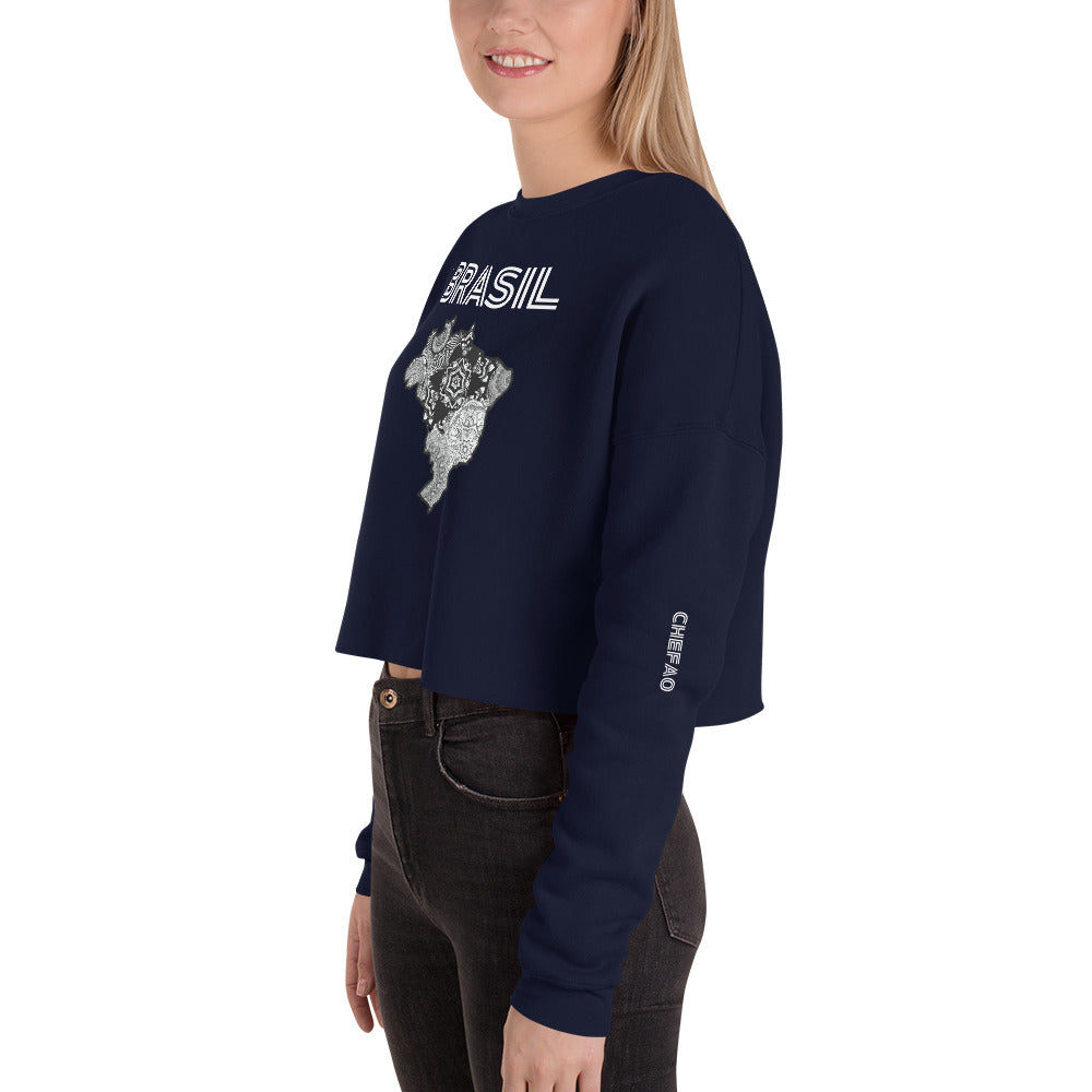 Brasil Mandala I, Crop Sweatshirt