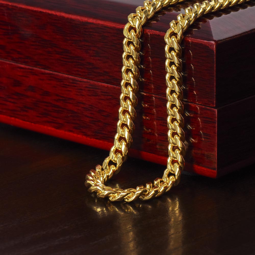 Gold and Stainless Steel Miami Cuban Link Chain