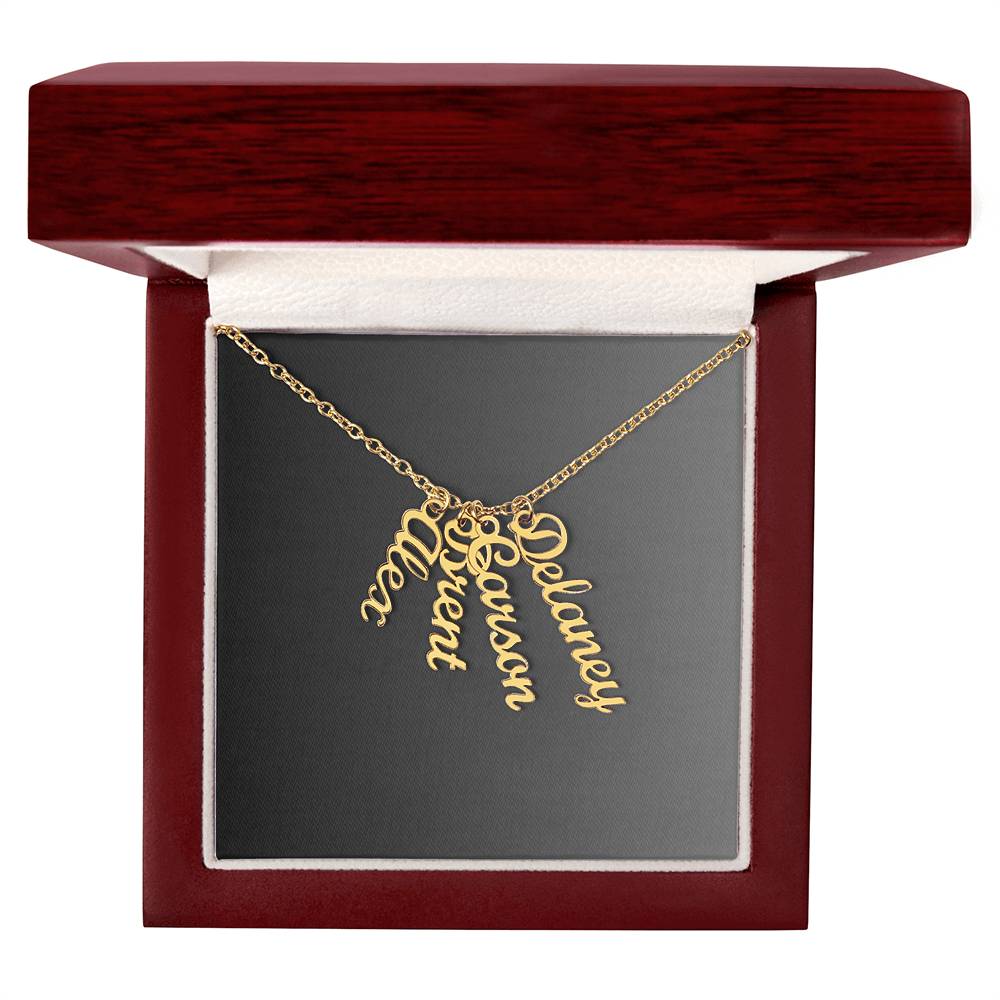 Name Necklace Multiple (Vertical)