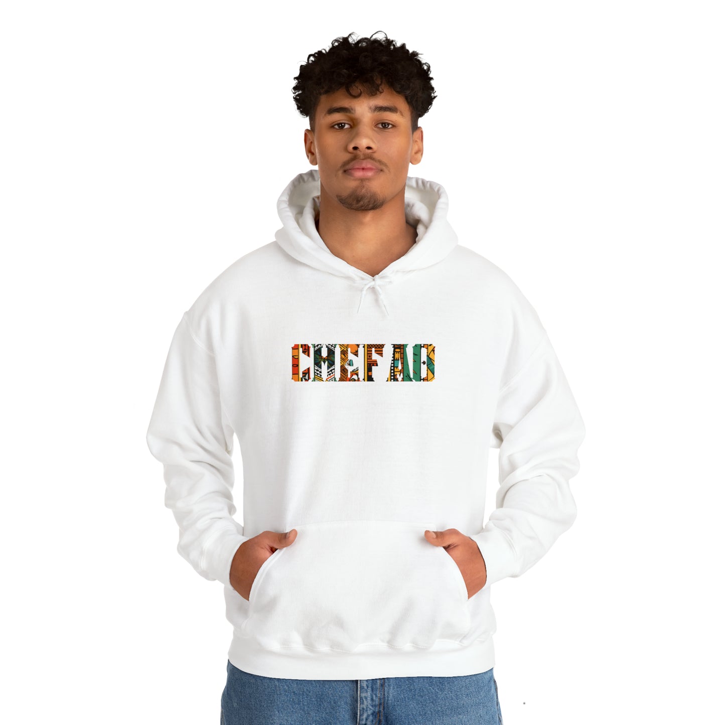 Chefao Zulu Print I, Unisex Heavy Blend Hooded Sweatshirt