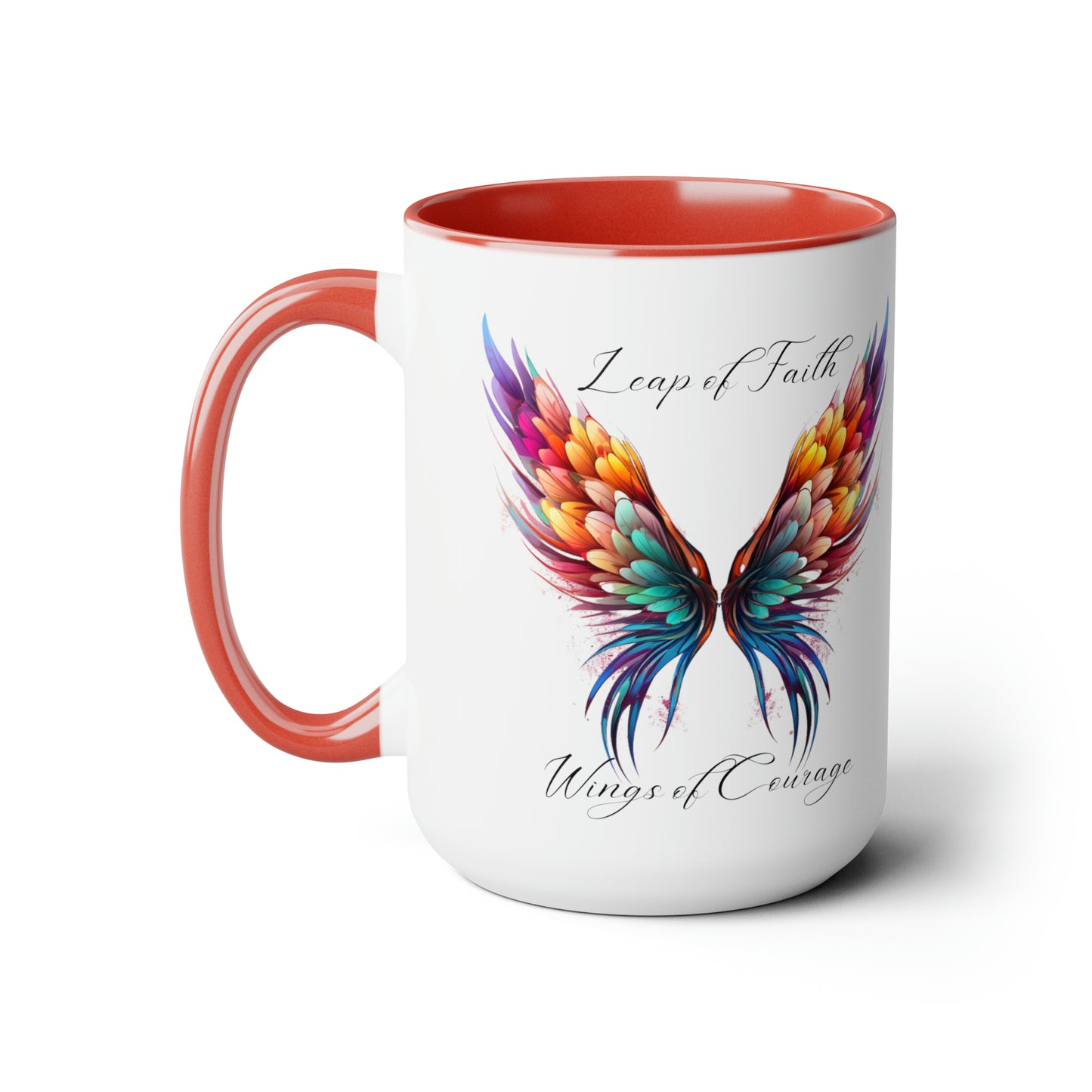 Leap of Faith, Wings of Courage, Coffee Mug, 15oz