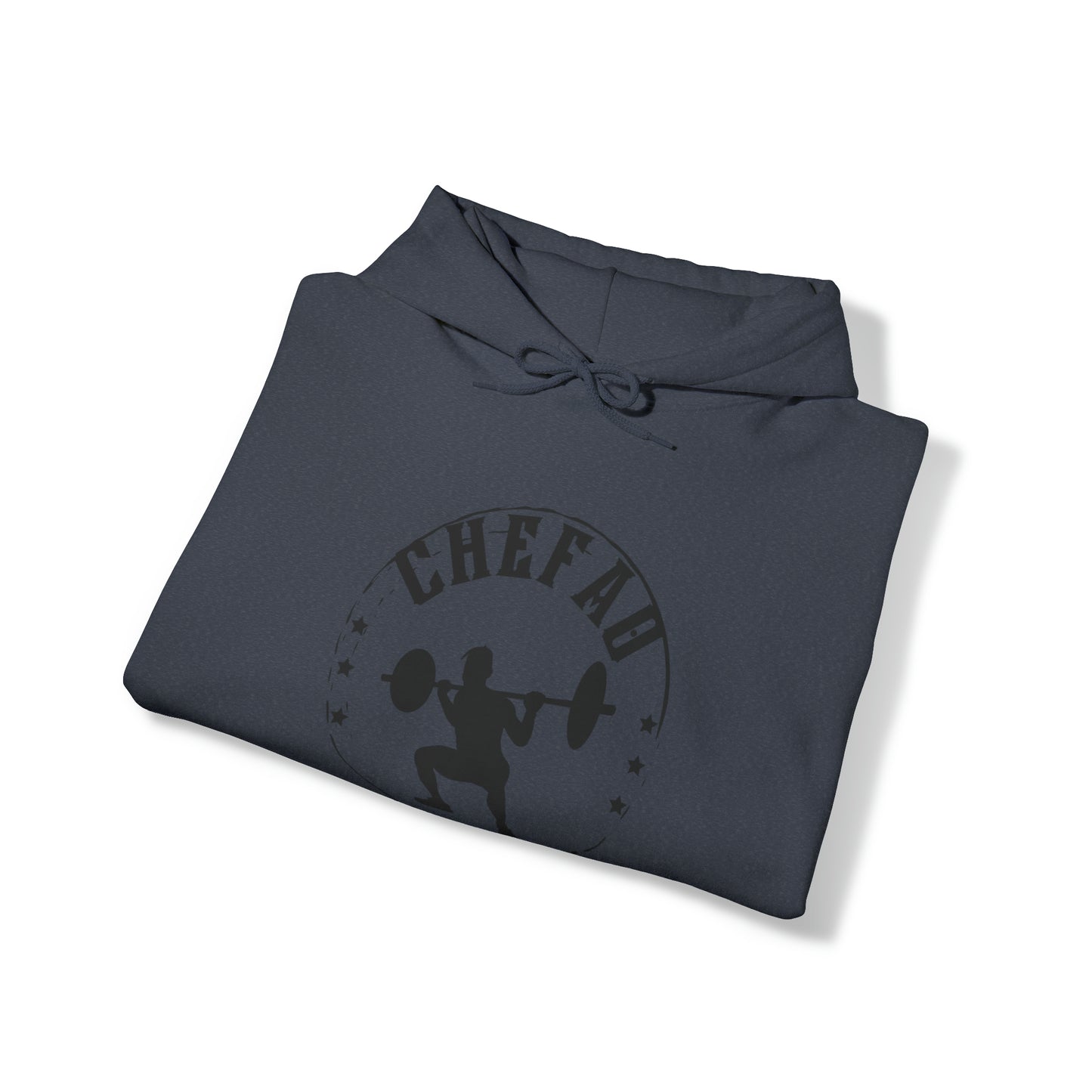 Chefao Weightlifting I, Unisex Heavy Blend Hooded Sweatshirt