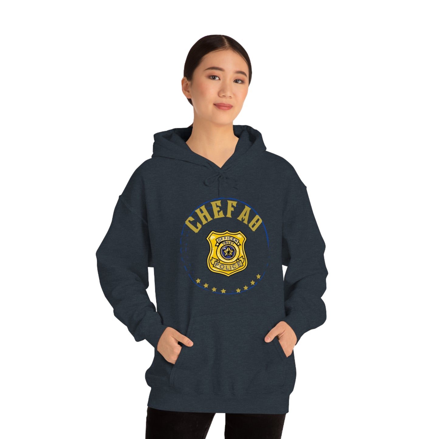 Chefao Police I, Unisex Heavy Blend Hooded Sweatshirt