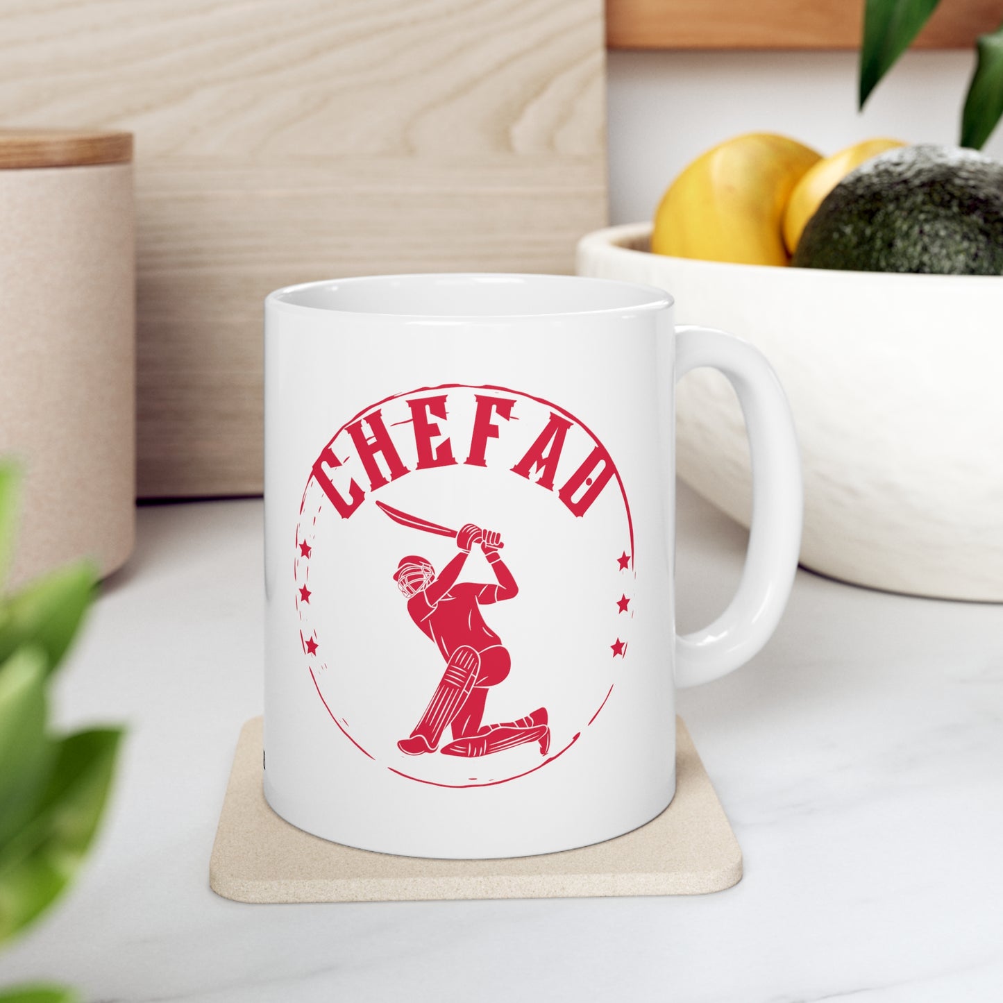 Chefao Cricket lI, White Coffee Mug 11oz