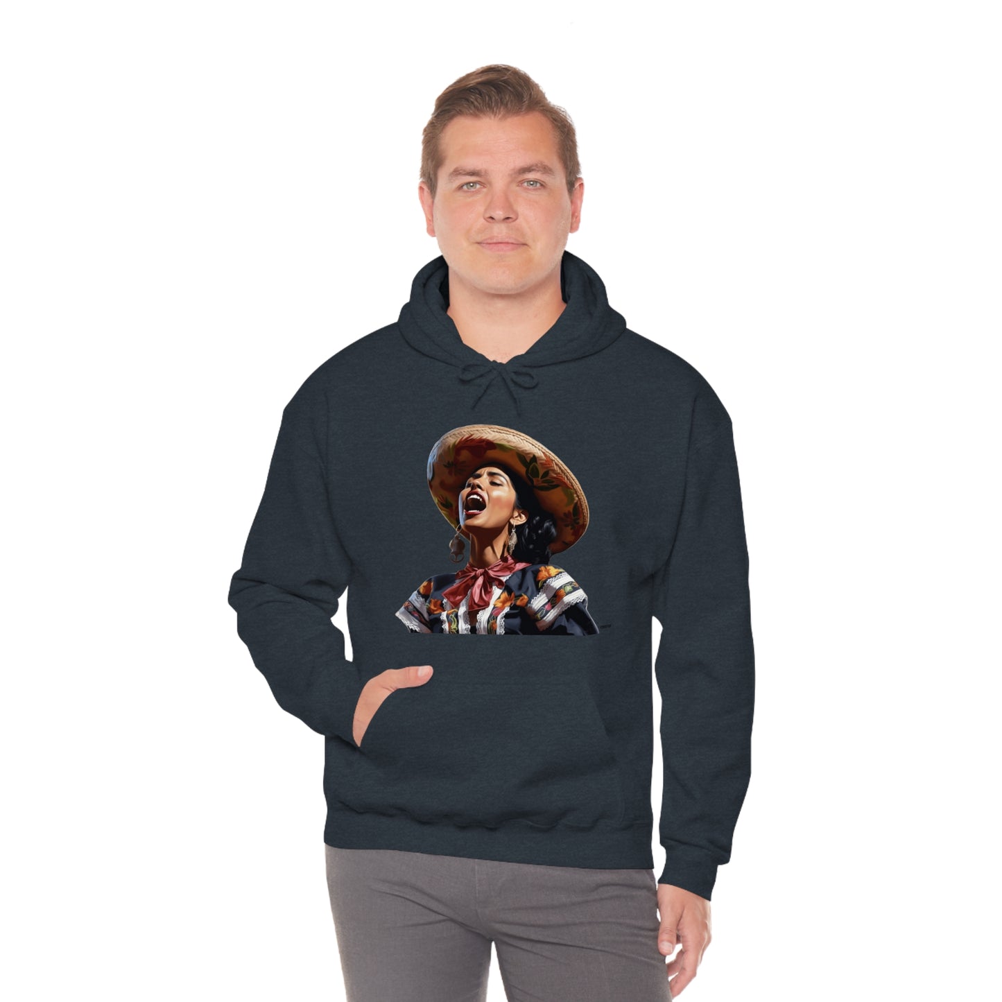 Mariachi Woman, Unisex Heavy Blend Hooded Sweatshirt