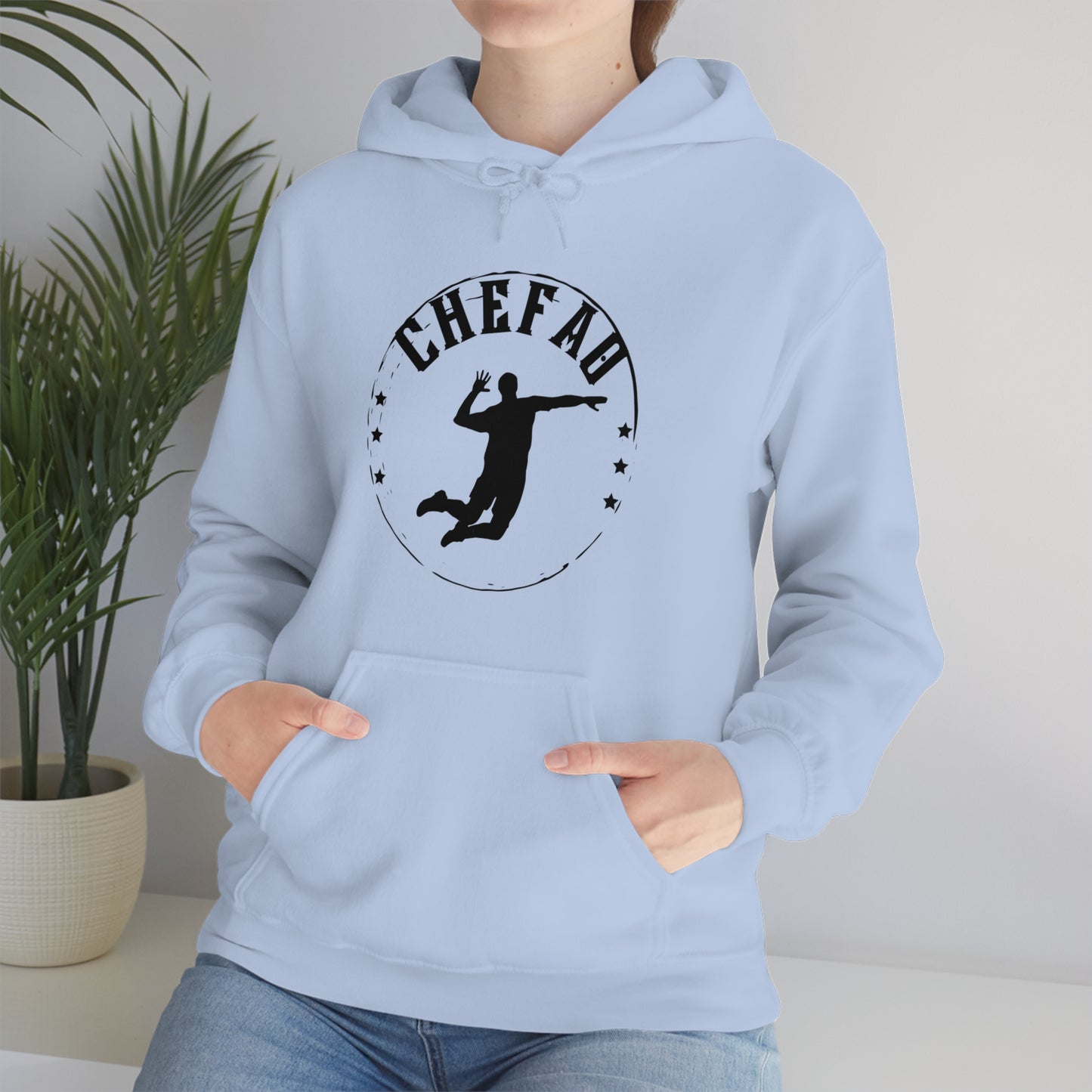 Chefao Volleyball I, Unisex Heavy Blend Hooded Sweatshirt