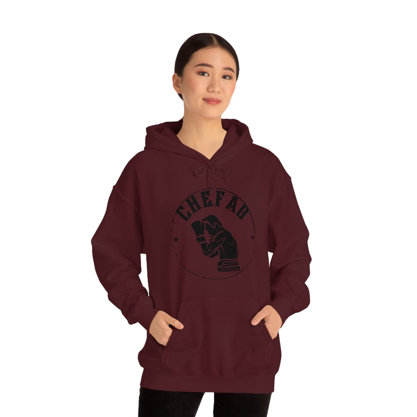 Chefao Boxer I, Unisex Heavy Blend Hooded Sweatshirt