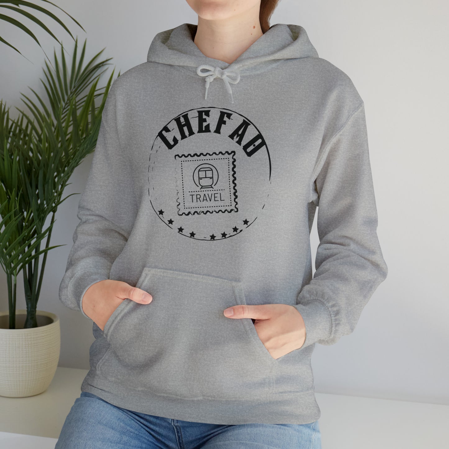 Chefao Travel II, Unisex Heavy Blend Hooded Sweatshirt