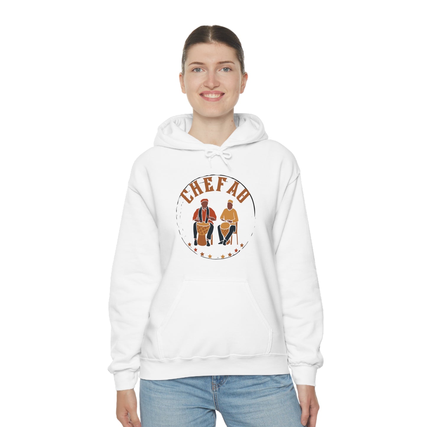 Chefao Drums I, Unisex Heavy Blend Hooded Sweatshirt