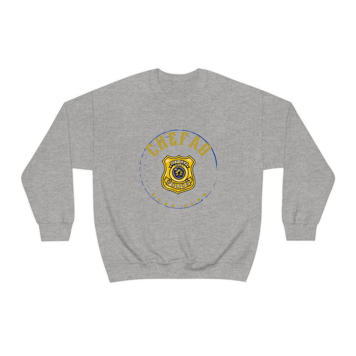 Chefao Police I, Unisex Heavy Blend Crewneck Sweatshirt