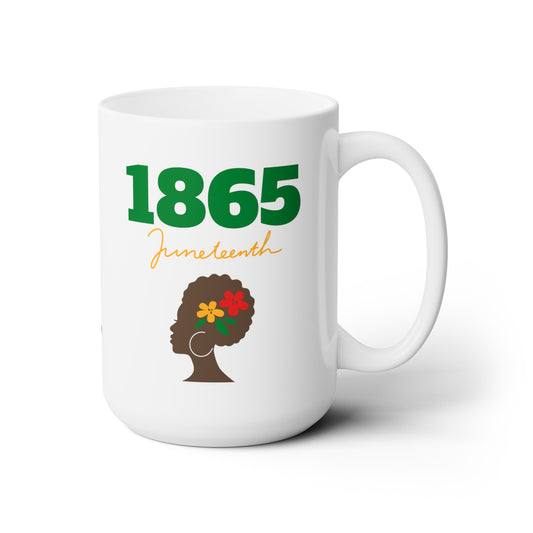 Juneteenth II, White Coffee Mug, 15oz