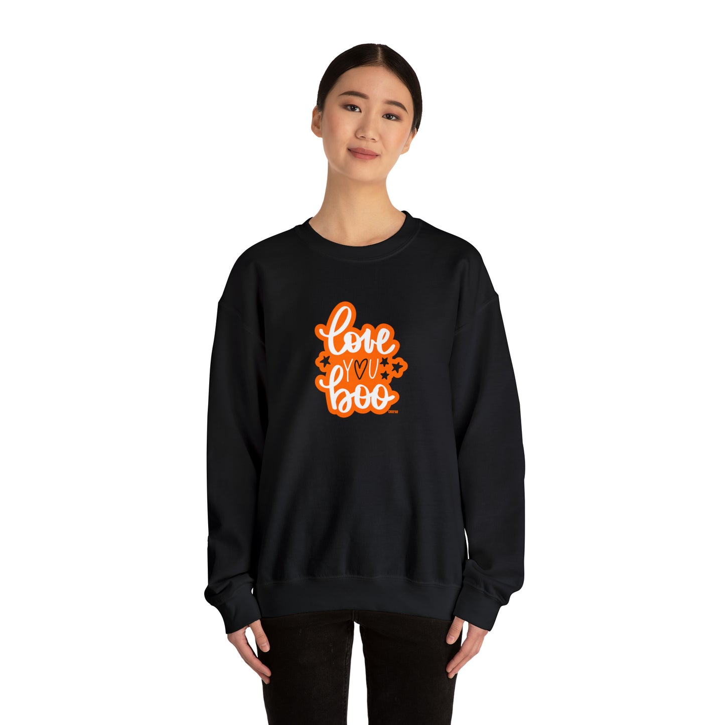 Love You Boo, Unisex Heavy Blend Crewneck Sweatshirt