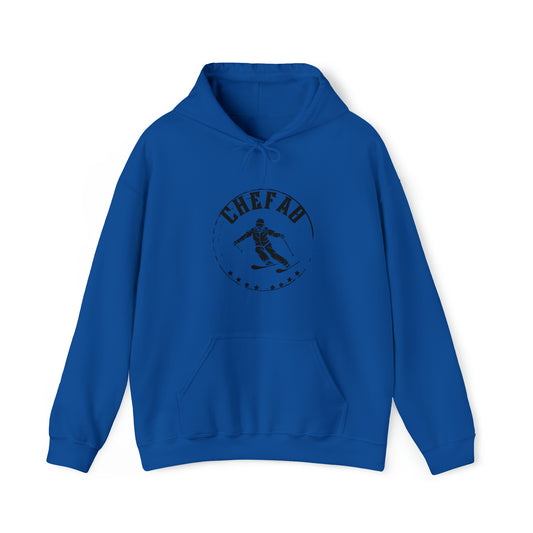 Chefao Skiing III, Unisex Heavy Blend Hooded Sweatshirt