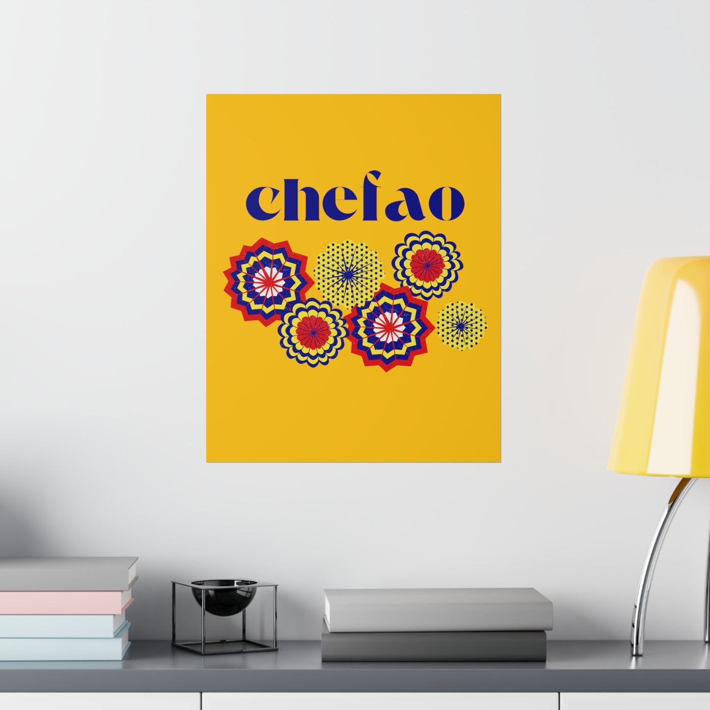 Chefao Paper Fans I, Premium Matte Vertical Posters