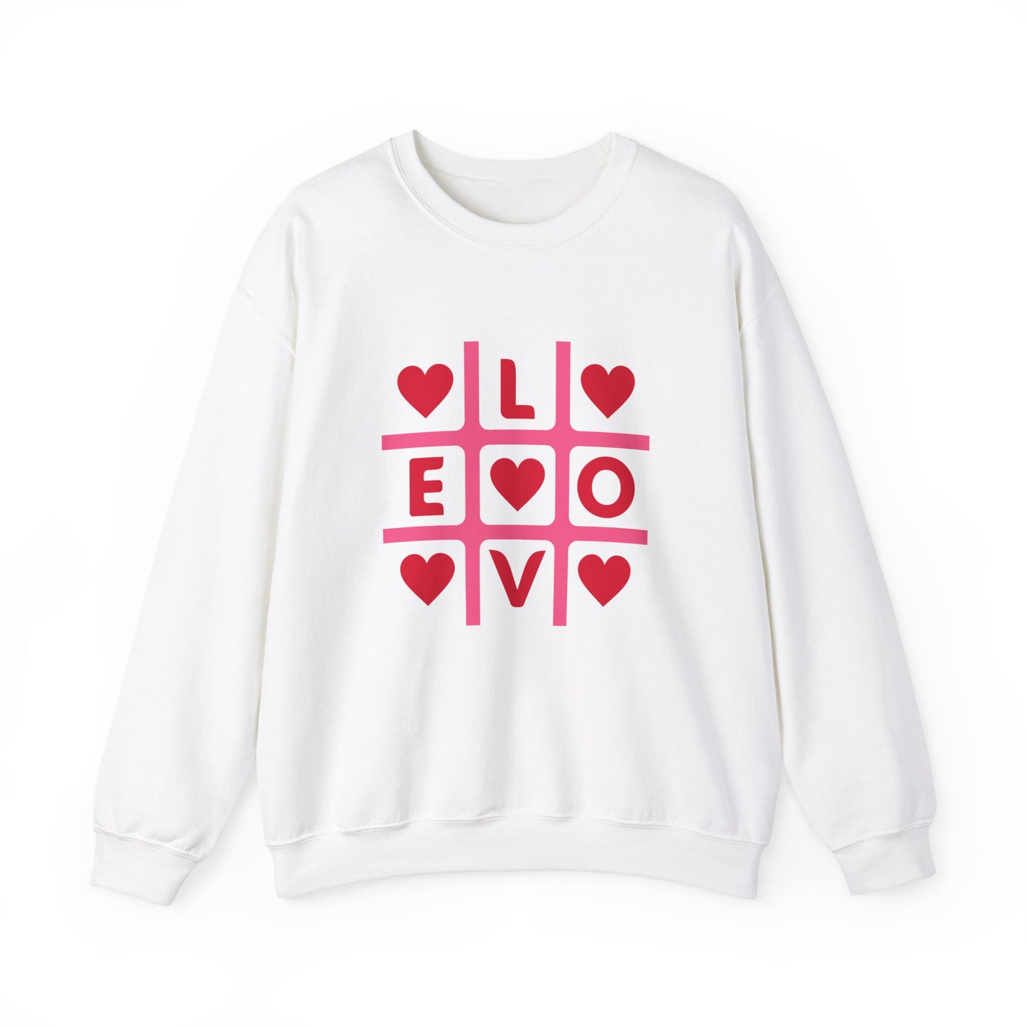 Chefao Love Tic Tac Toe I, Unisex Heavy Blend™ Crewneck Sweatshirt