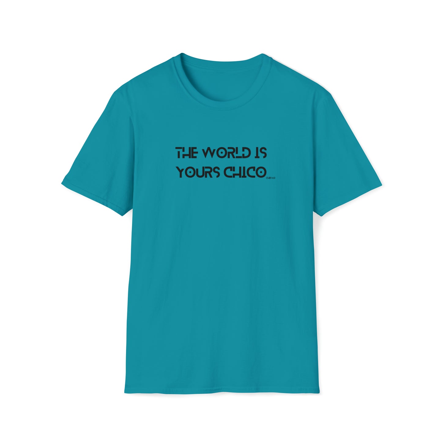 The World is Yours Chico, Unisex Softstyle T-Shirt