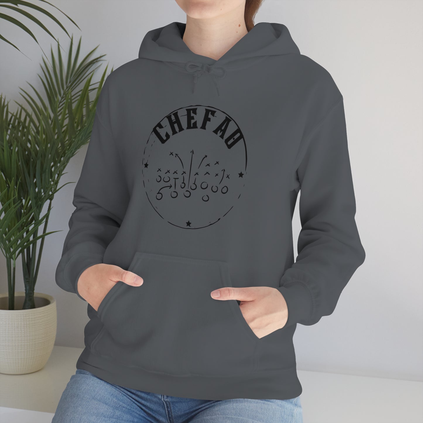 Chefao Football I, Unisex Heavy Blend Hooded Sweatshirt