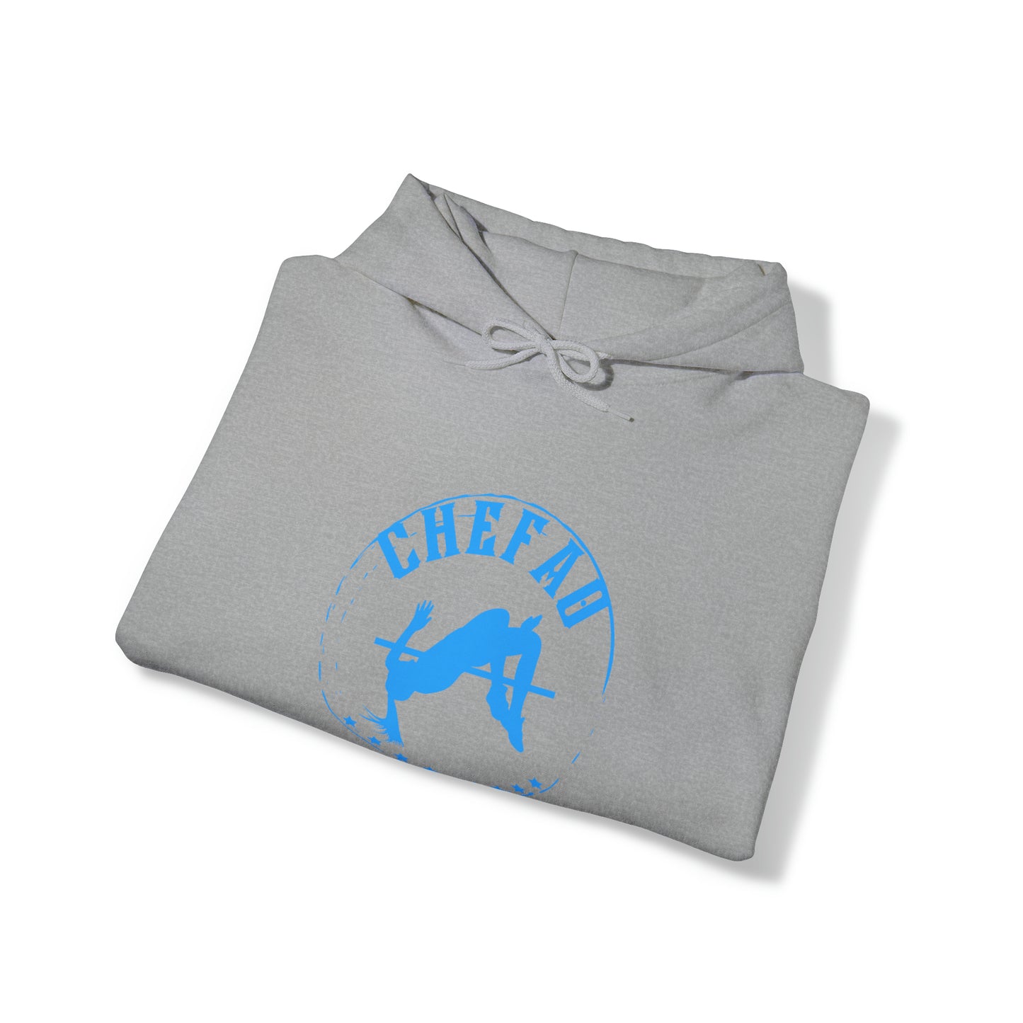 Chefao High Jump I, Unisex Heavy Blend Hooded Sweatshirt