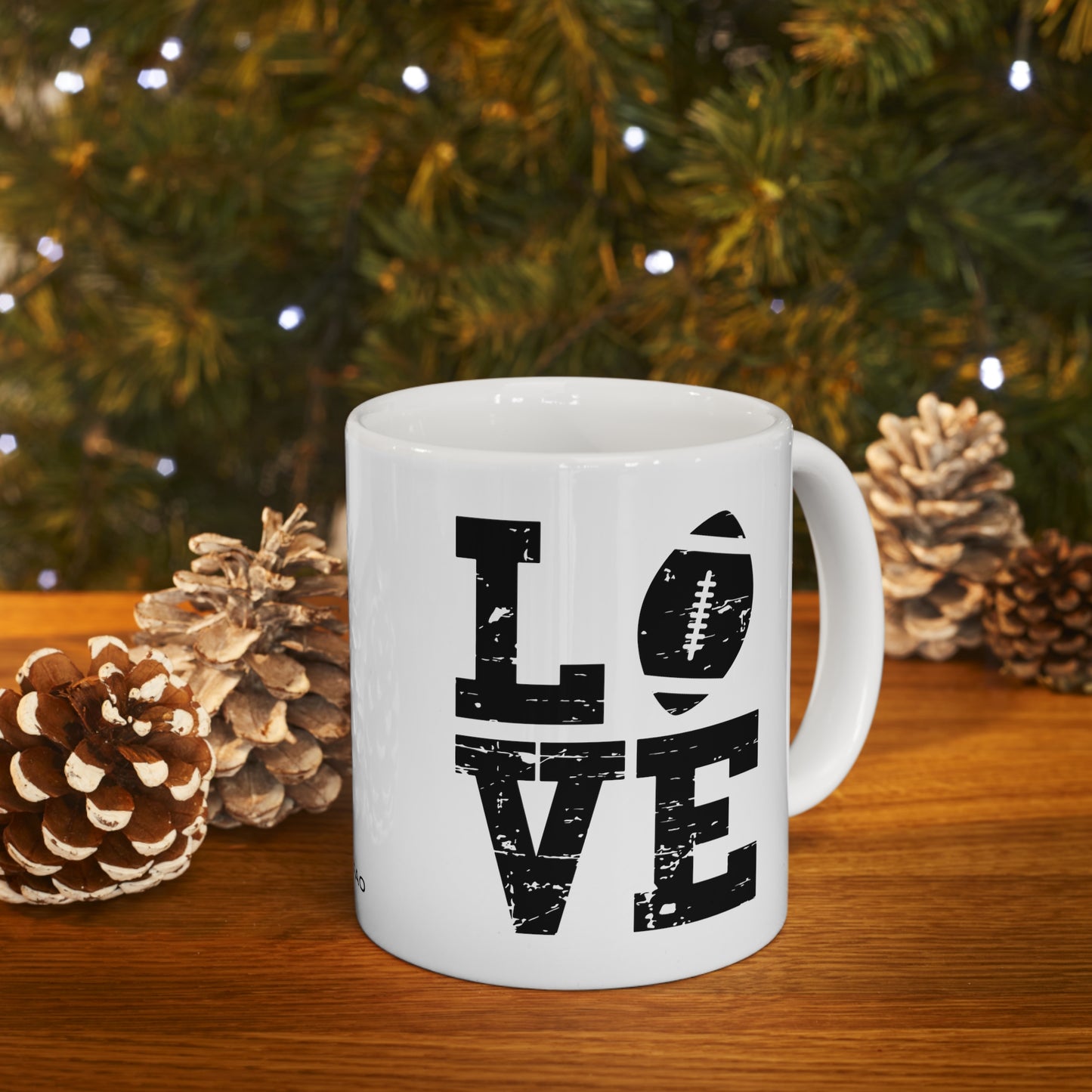 Chefao Love Footbal I, White Coffee Mug, 11oz