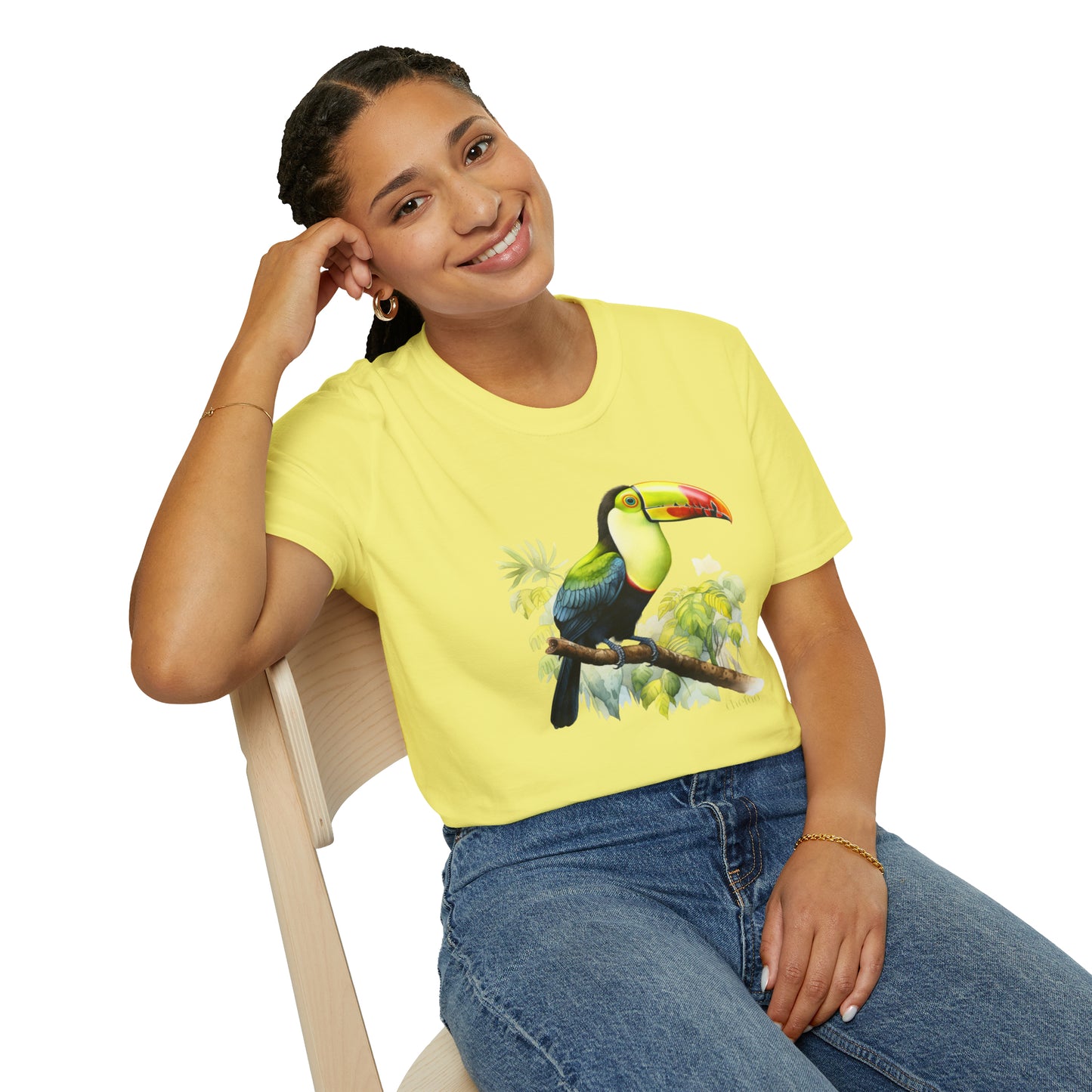 Keel Billed Toucan I,, Unisex Softstyle T-Shirt