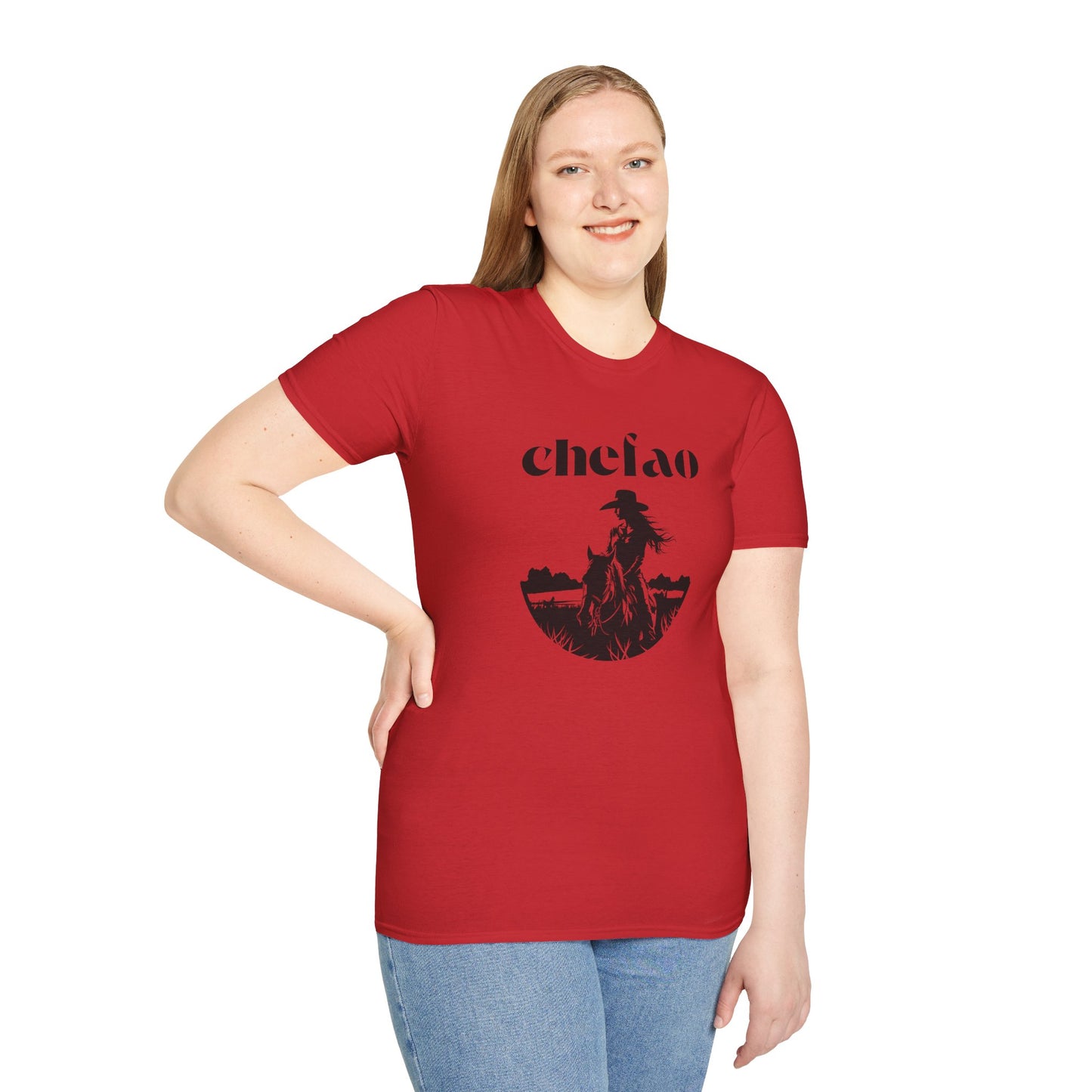 Chefao Cowgirl IV, Unisex Softstyle T-Shirt