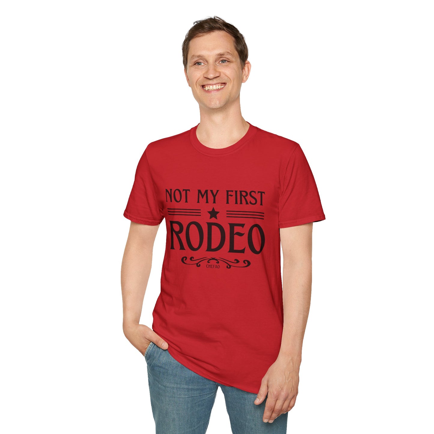 Not My First Rodeo, Unisex Softstyle T-Shirt