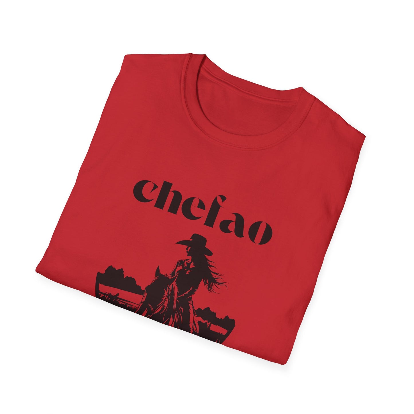 Chefao Cowgirl IV, Unisex Softstyle T-Shirt