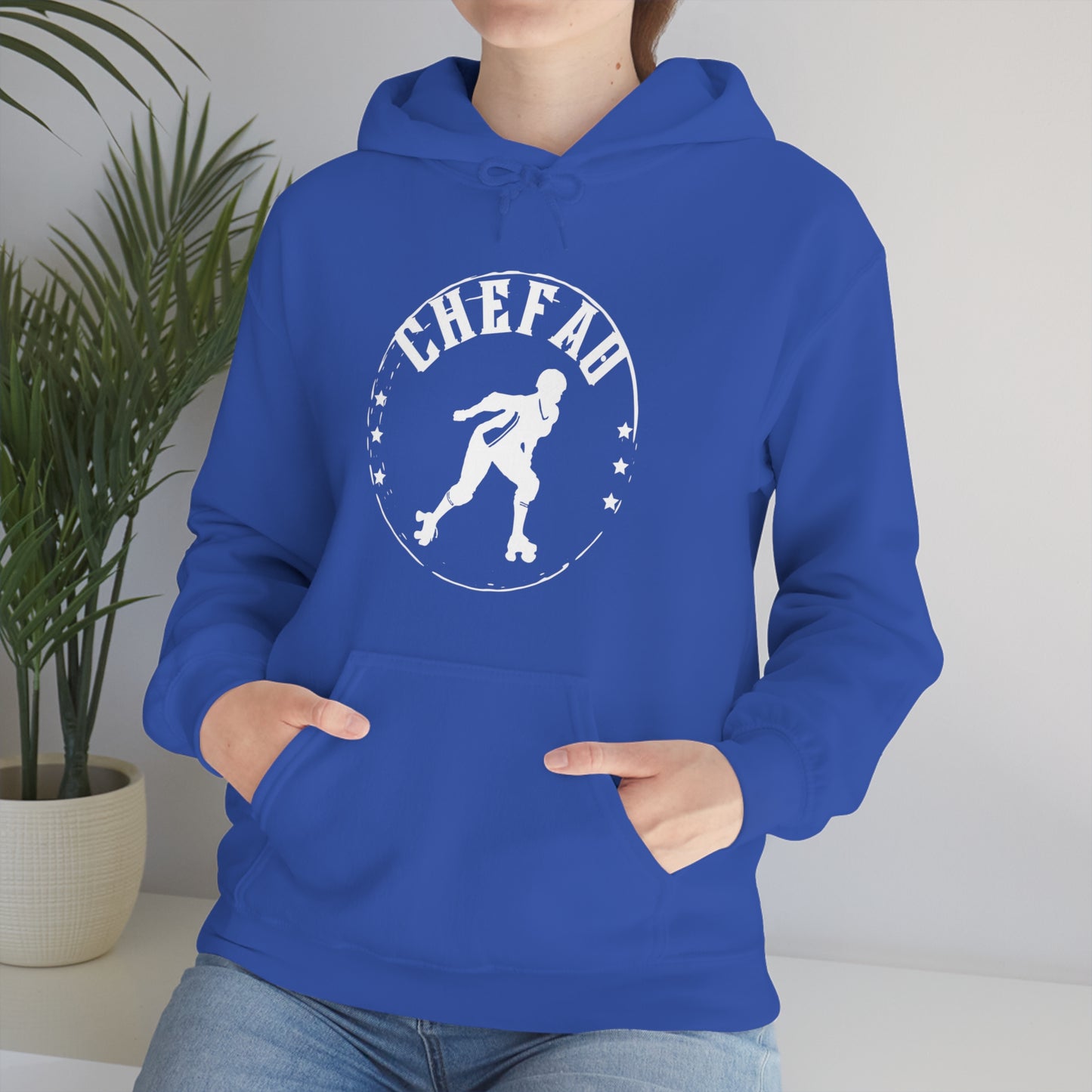 Chefao Roller Derby I, Unisex Heavy Blend Hooded Sweatshirt