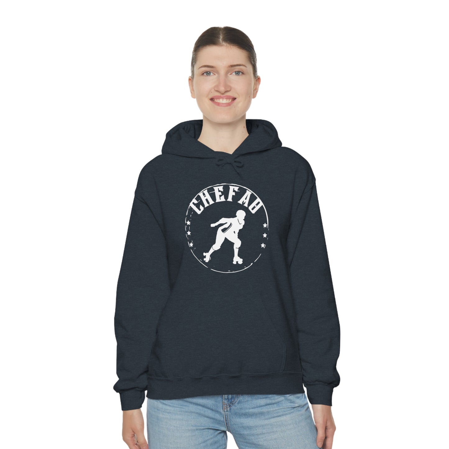 Chefao Roller Derby I, Unisex Heavy Blend Hooded Sweatshirt