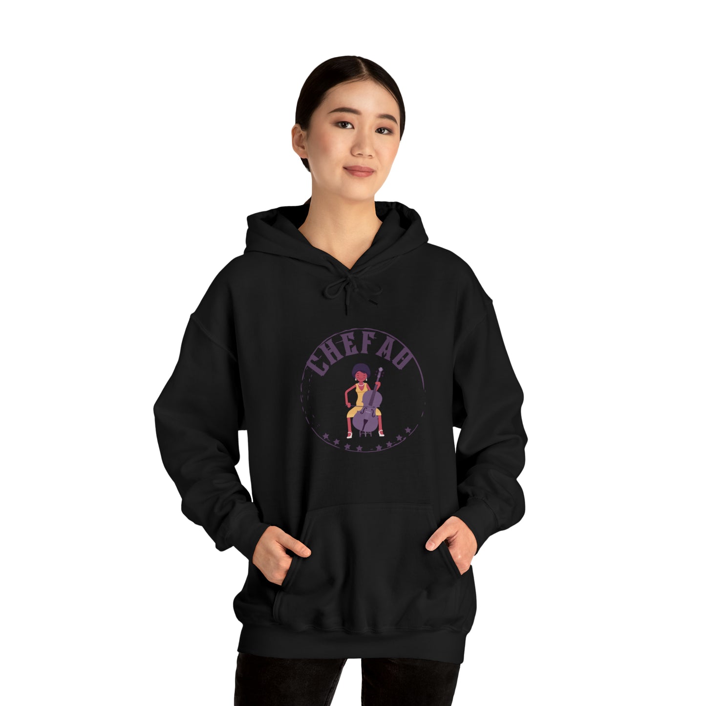 Chefao Cello III, Unisex Heavy Blend Hooded Sweatshirt