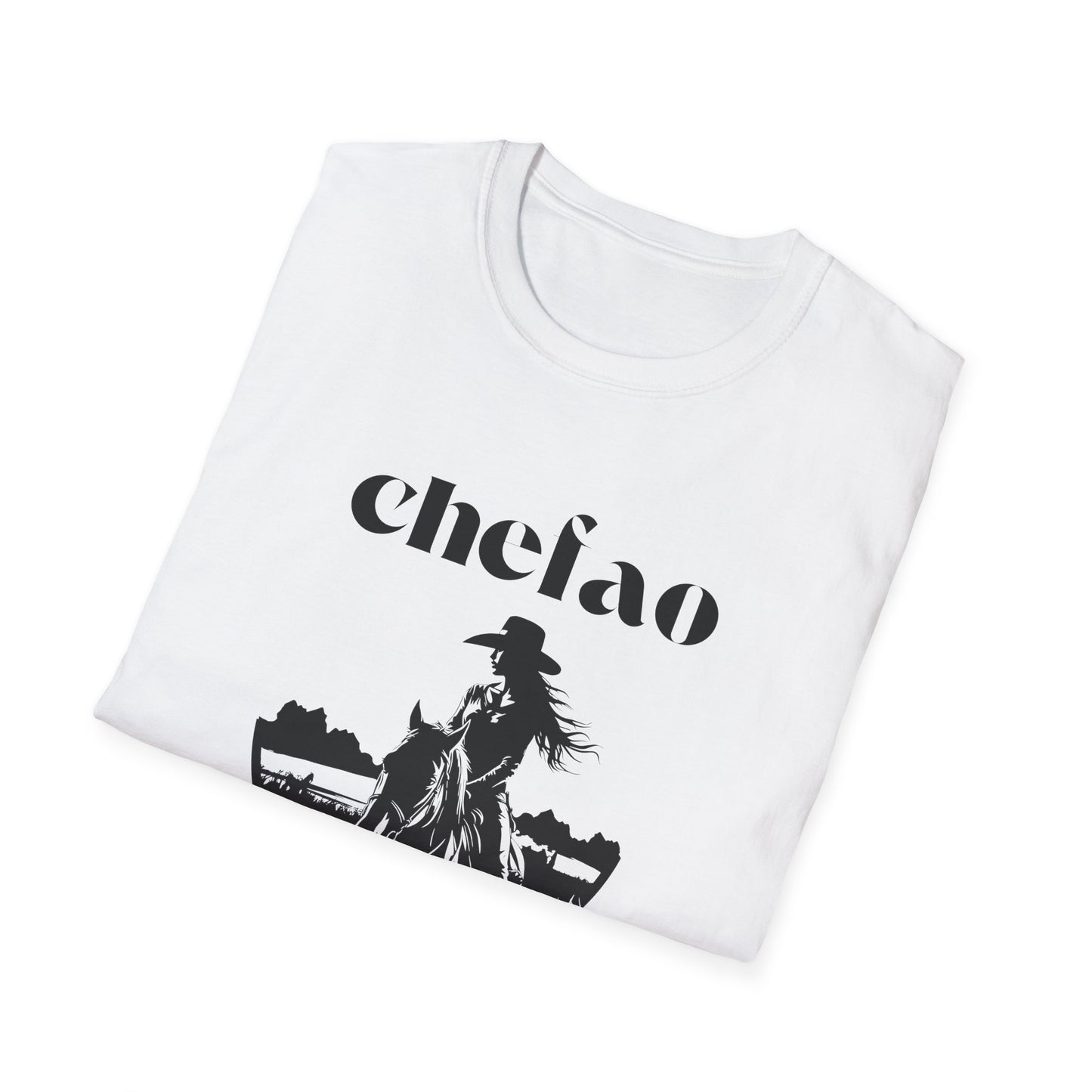 Chefao Cowgirl IV, Unisex Softstyle T-Shirt